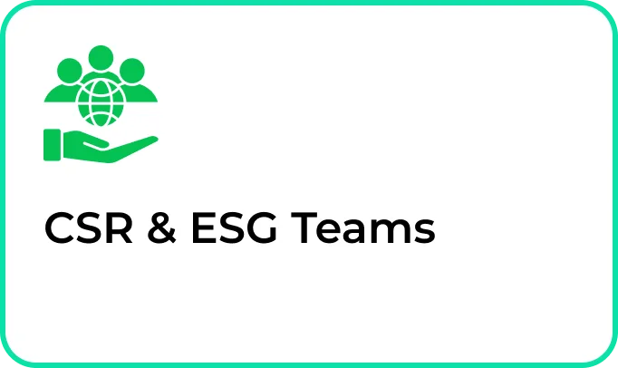 CSR & ESG Teams 
